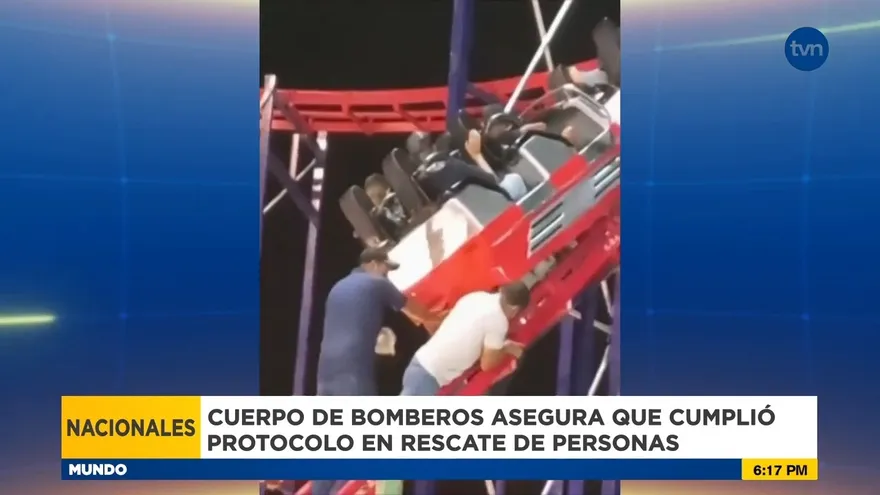 Bomberos se refieren a protocolos de rescate en juegos mecánicos