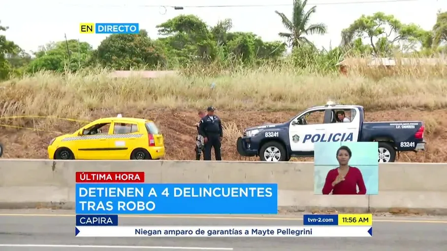 Capturan a delincuentes tras persecución