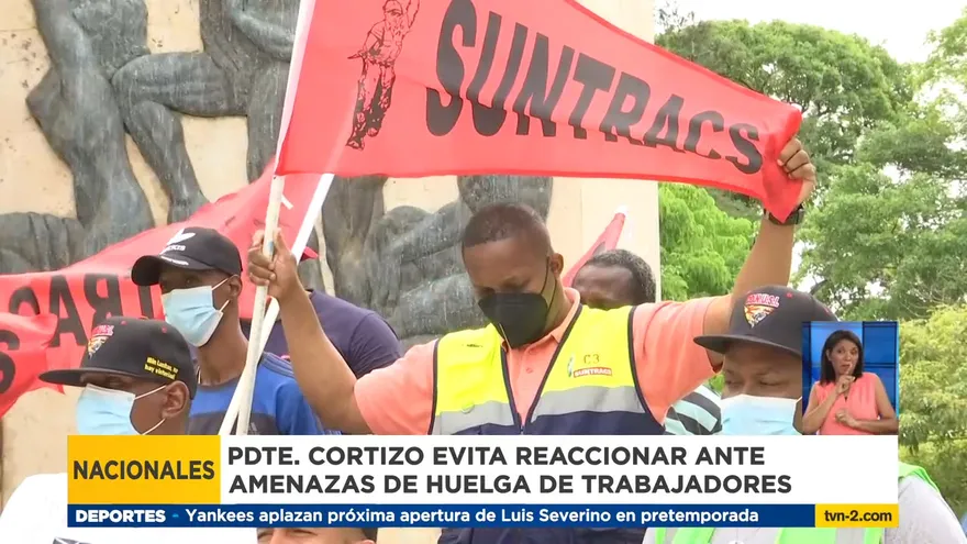 Cortizo evita hablar de amenazas de huelga y paro