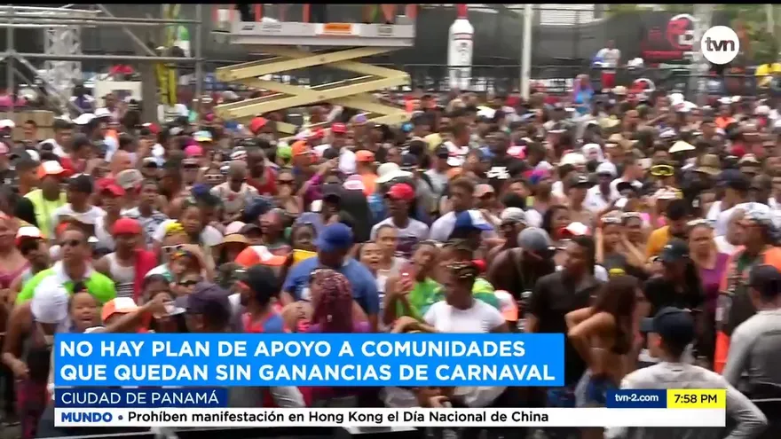 No hay plan de apoyo a comunidades que quedan sin ganancias de carnaval