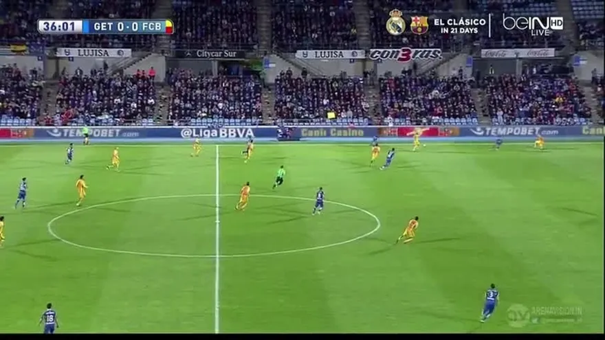 Golean Neymar y Suárez, Getafe 0-2 Barcelona