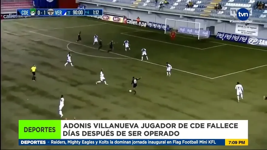 Falleció el jugador Adonis Villanueva días después de ser operado