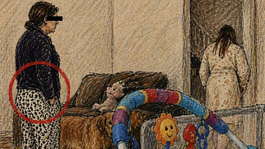 Escena previa al femicidio de Carolina Flores, exreina de belleza a manos de su suegra Ericka María N en México.