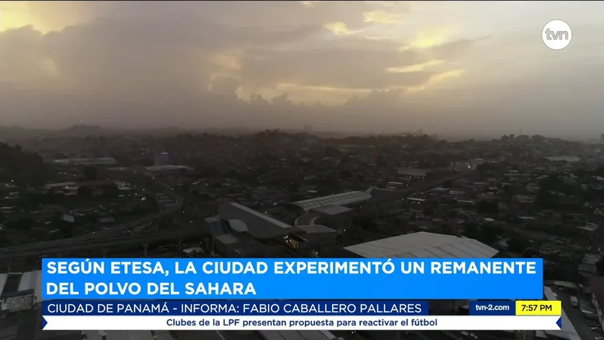 Etesa: Ciudad experimentó un remanente del polvo del Sahara