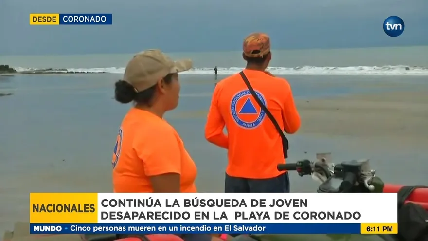 Buscan a joven desaparecido en playa Coronado