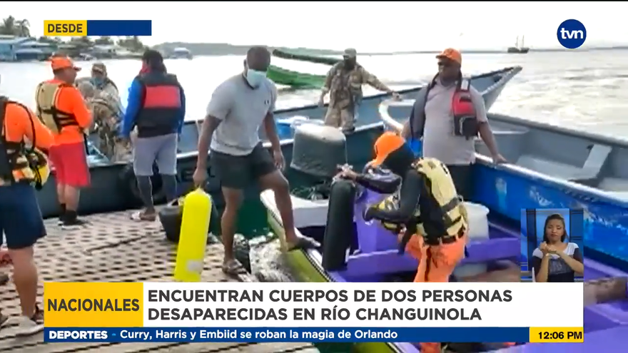 Autoridades hablan del hallazgo de dos personas desaparecidas en Changuinola