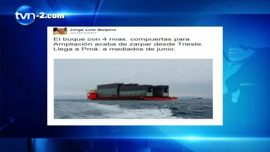 En junio llegan cuatro compuertas más del tercer juego de esclusas