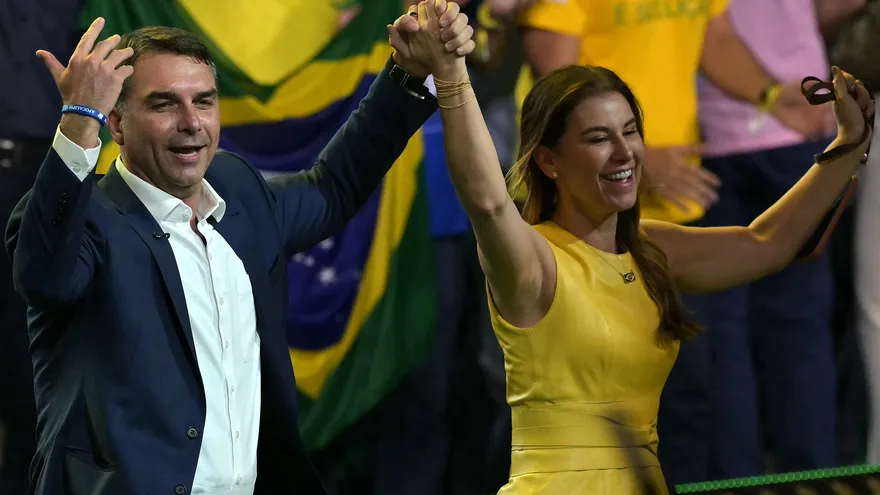 Flavio Bolsonaro,candidato a la presidencia de Brasil.