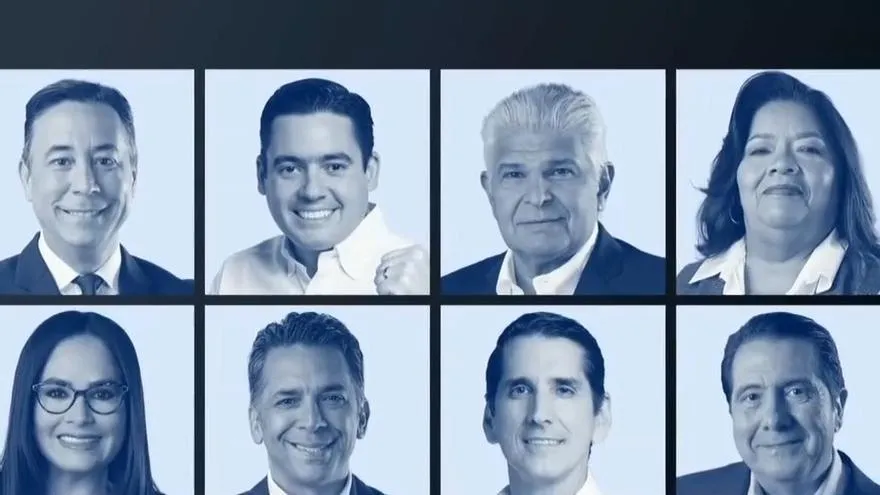 Candidatosque asistirían al primer debate presidencial.