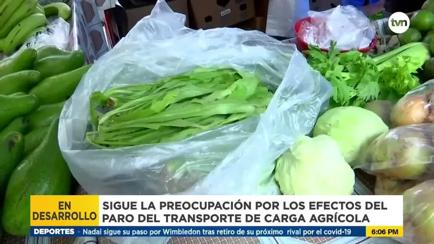 Vendedores preocupados por paro de productores y transportistas agrícolas