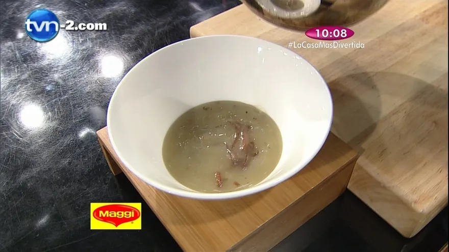 Receta - Crema de hongos con cebolla carmelizadas