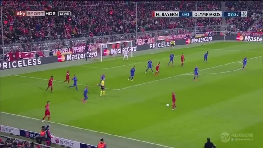 Bayern Múnich ganó 4-0 al Olympiacos y pasó a octavos de final