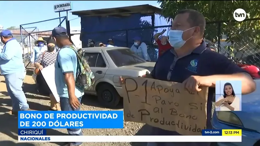 Trabajadores del Idaan en Chiriquí exigen pago de bonos