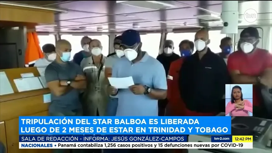 Liberan a tripulación panameña que estaba retenida en Trinidad y Tobago