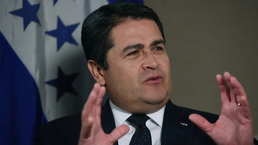 El presidente de Honduras, Juan Orlando Hernández.