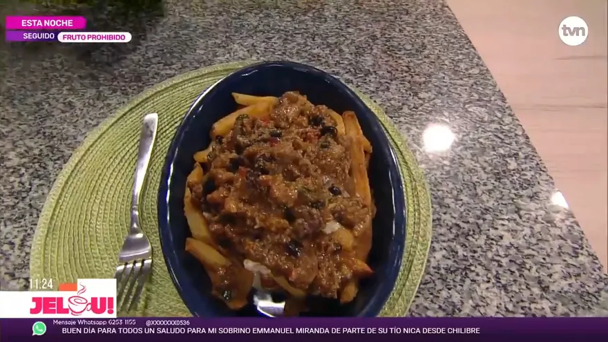 Receta: Papas con chili y queso (Final)