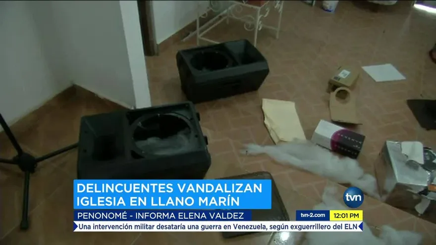 Delincuentes vandalizan iglesia en Penonomé