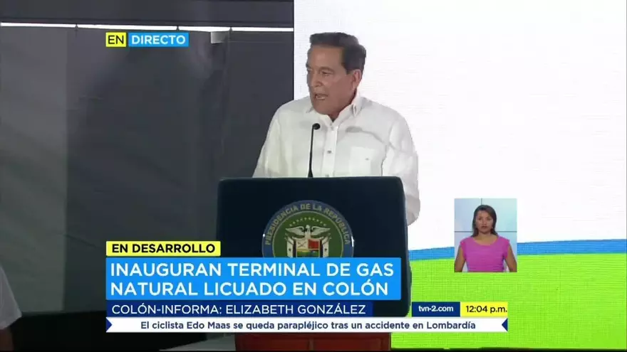 Cortizo preside inauguración de terminal de gas natural licuado