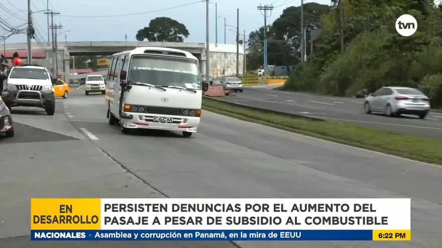 Denuncias de aumento ilegal de pasaje en Panamá Norte