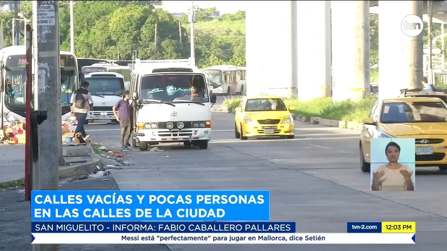 Calles vacías en primer lunes de vuelta a cuarentena por sexo y cédula