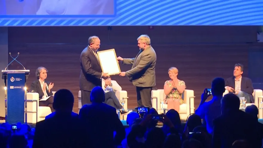 Premio mundial de la libertad de prensa para la Asociación de Periodistas de Bielorrusia.