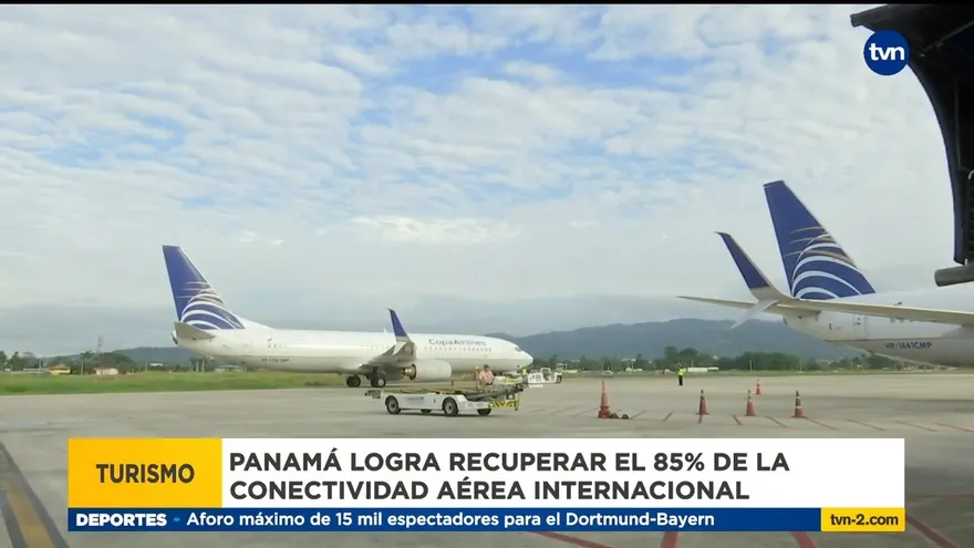Panamá recupera el 85% de su conectividad aérea internacional