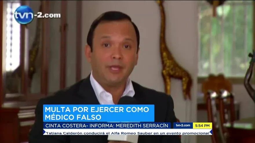 Grimaldo Córdoba pagará multa de $6 mil por ejercer como médico falso en este gobierno