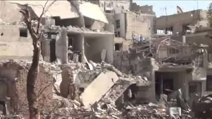 Civiles  muertos en Alepo