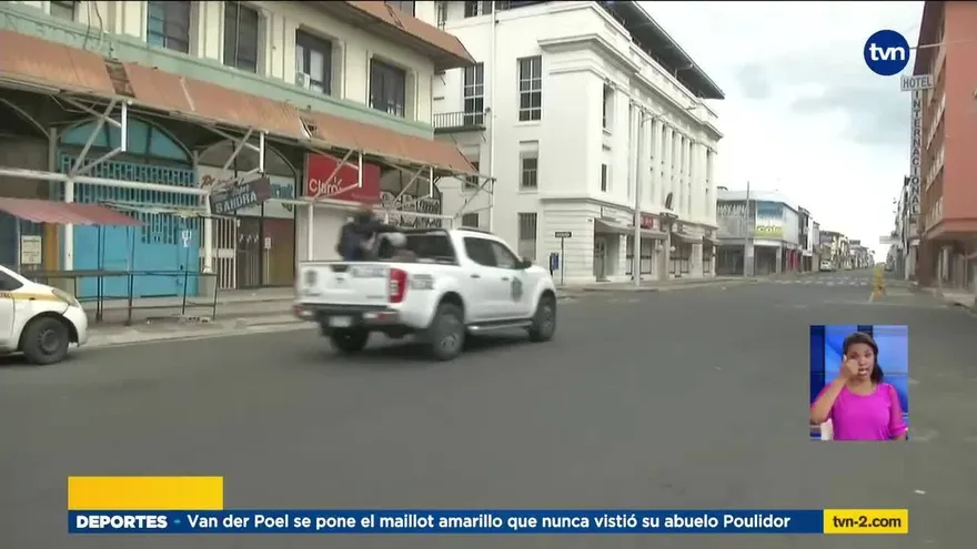 El distrito de Colón cumple su primer domingo de cuarentena total