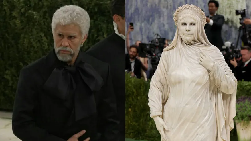 Bad Bunny y Heidi Klum en la Met Gala 2026.