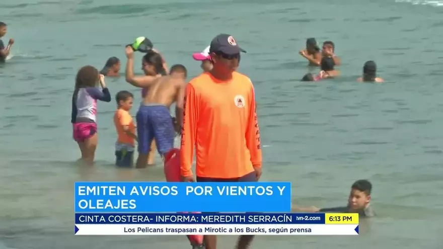 Emiten alerta por vientos y oleajes