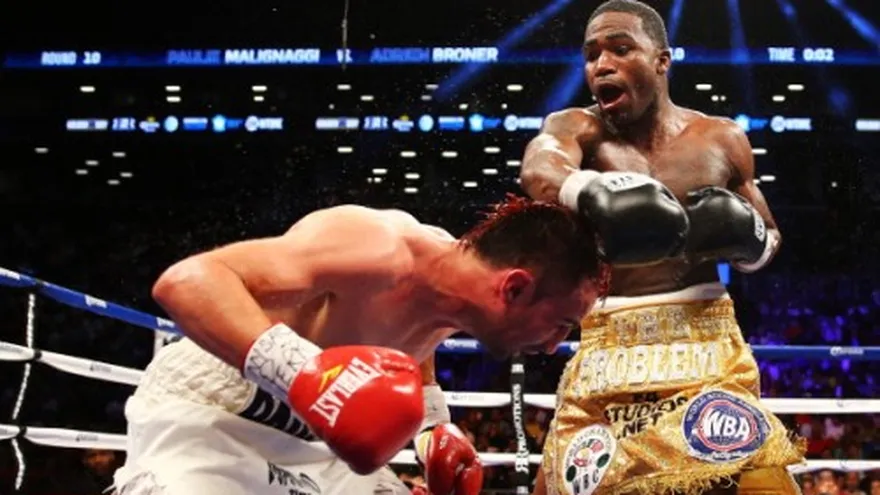 Broner arrebata título de peso welter a Malignaggi