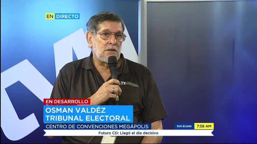 Osman Valdéz del Tribunal Electoral se refiere a convención del CD