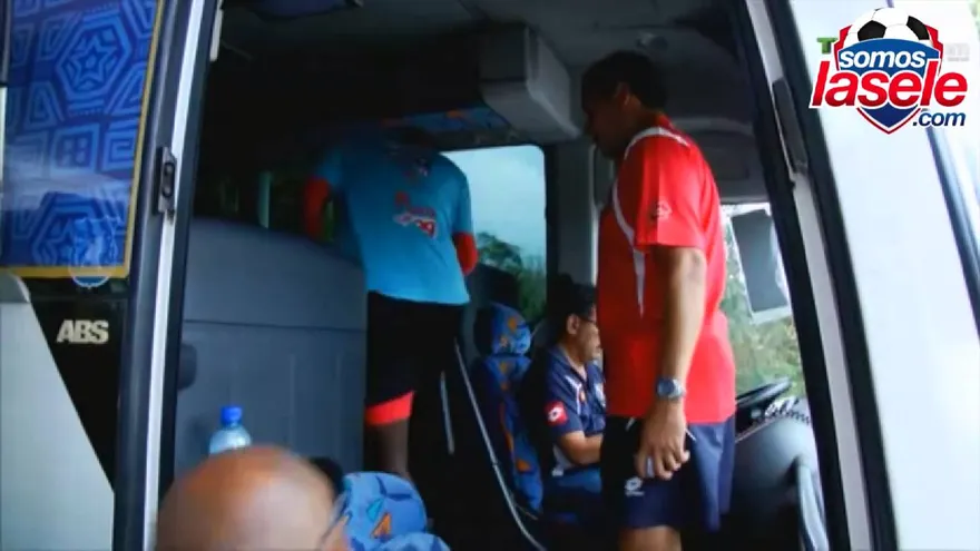 La sele en el hotel de concentración