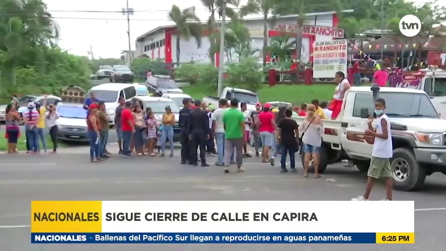 Cierre en Capira en la vía Interamericana