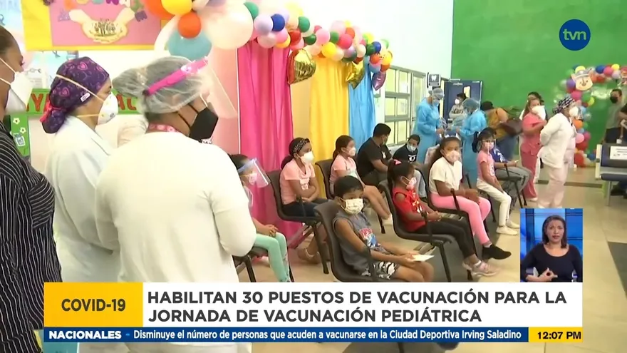 Habilitan puestos de vacunación para jornada pediátrica en Chiriquí.