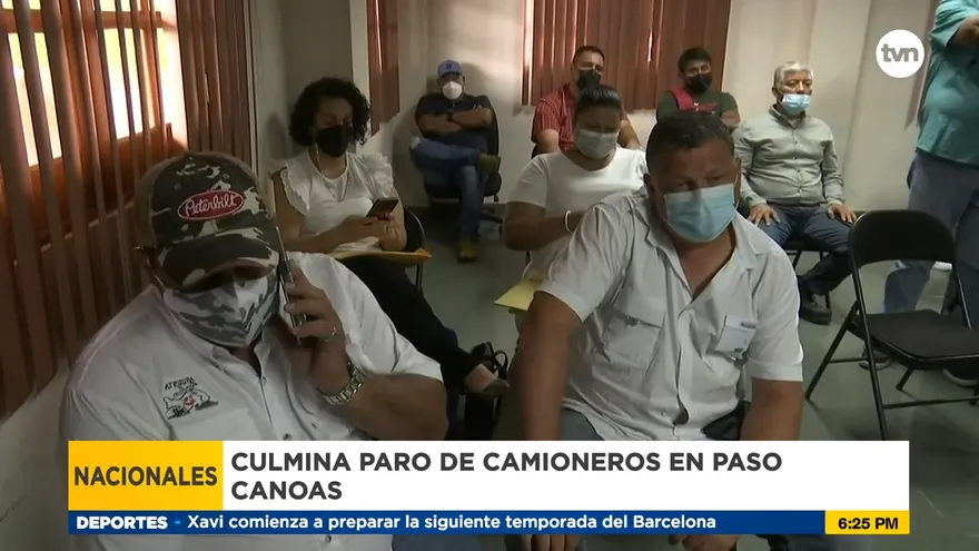 Conductores de camiones suspenden paro en Paso Canoa