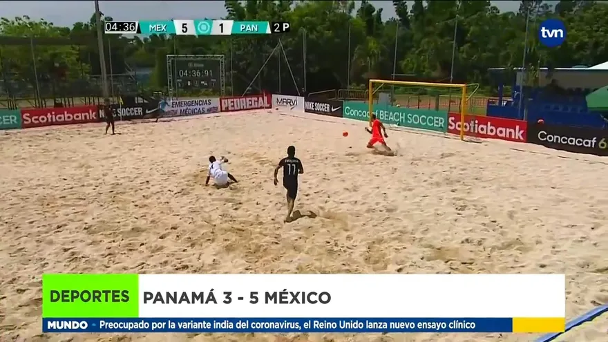 Panamá cayó ante México 5-3 en el fútbol playa de Concacaf