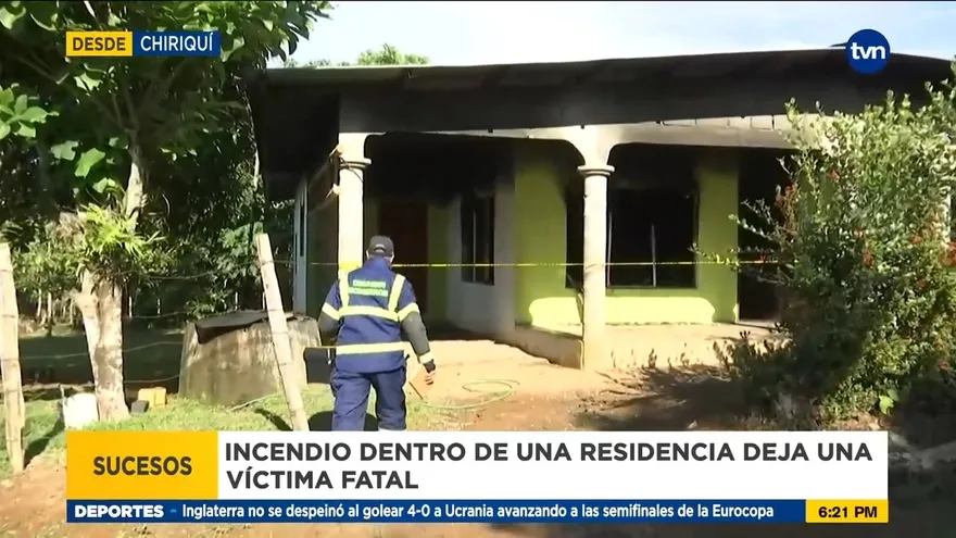 Incendio de una vivienda deja una persona muerta