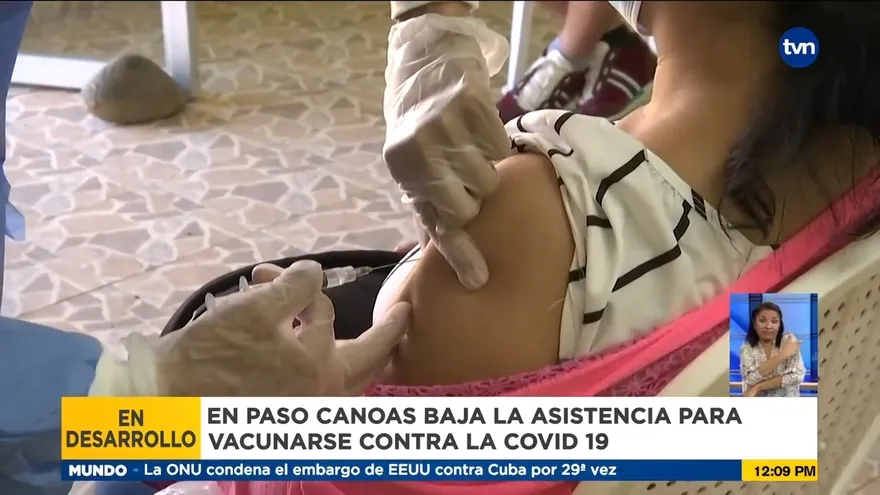 Baja participación de personas para vacunación en Chiriquí