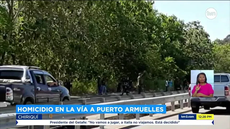 Reportan homicidio en la vía a Puerto Armuelles
