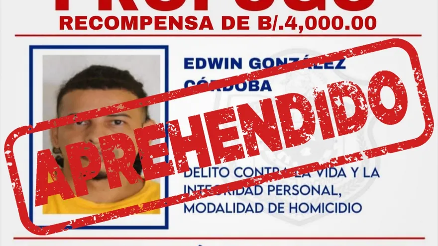 Edwin González Córdoba, quien se mantenía prófugo del centro penitenciario La Joyita, fue recapturado durante un operativo realizado en el sector de Loma Cobá, distrito de Arraiján.