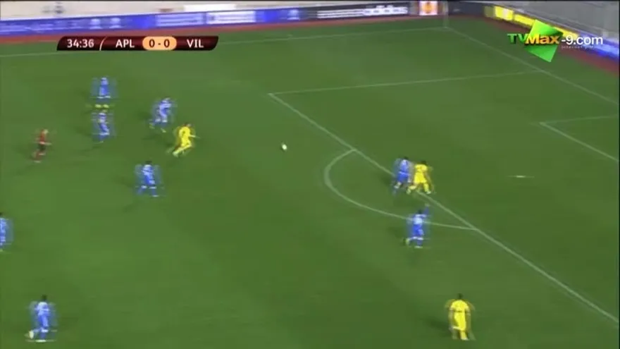 Gol de Moreno Min. 35 - Apollon 0-1 Villarreal