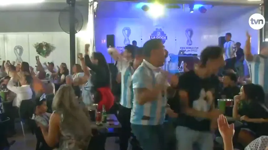 Fanáticos de Argentina celebraron en Panamá