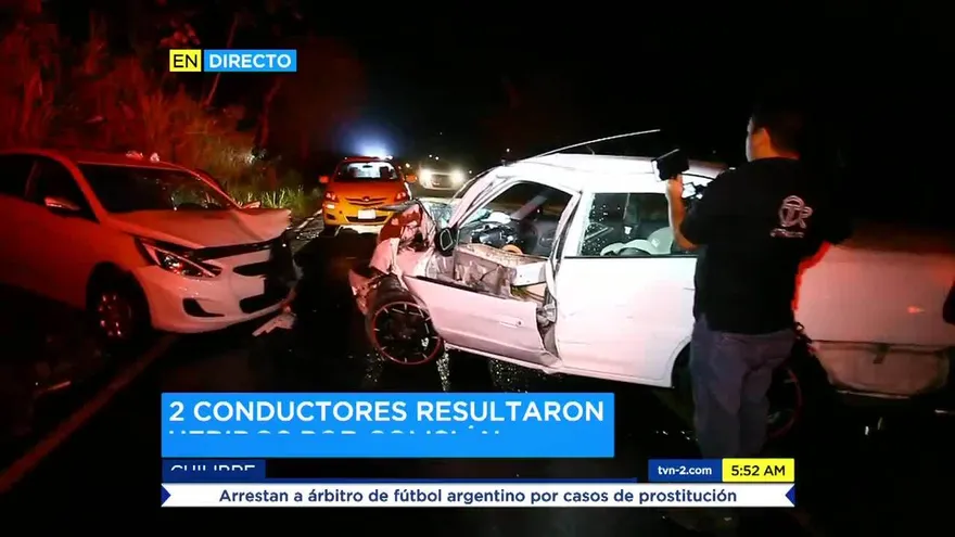 Dos heridos por colisión en Chilibre