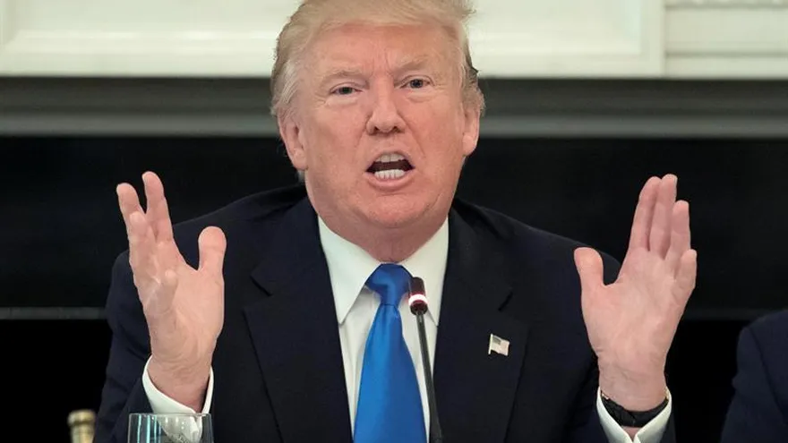 En la imagen, el presidente estadounidense Donald Trump.