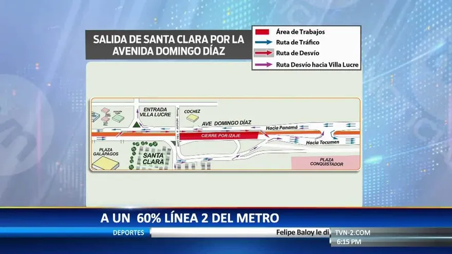 Anuncian desvíos en la Ave. Domingo Díaz