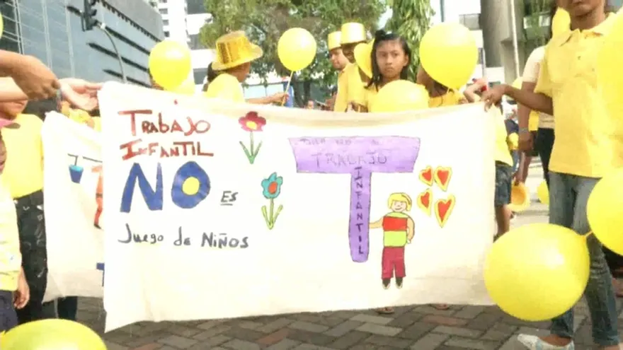 Marcha en contra del trabajo infantil