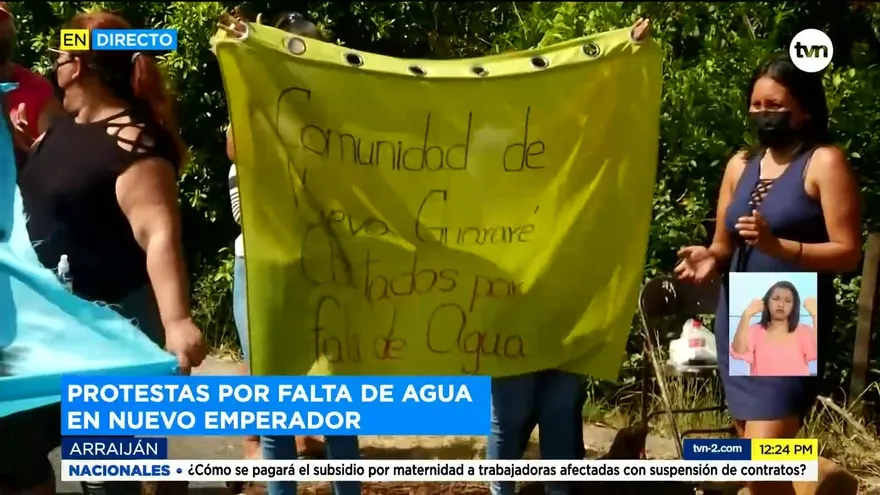 Protestan por falta de agua en Arraiján