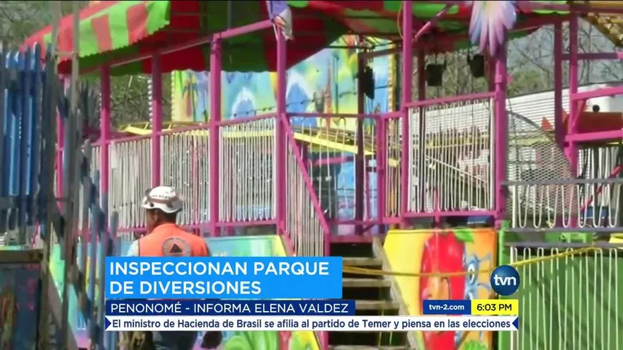 Inspeccionan parque de diversiones en Penonomé